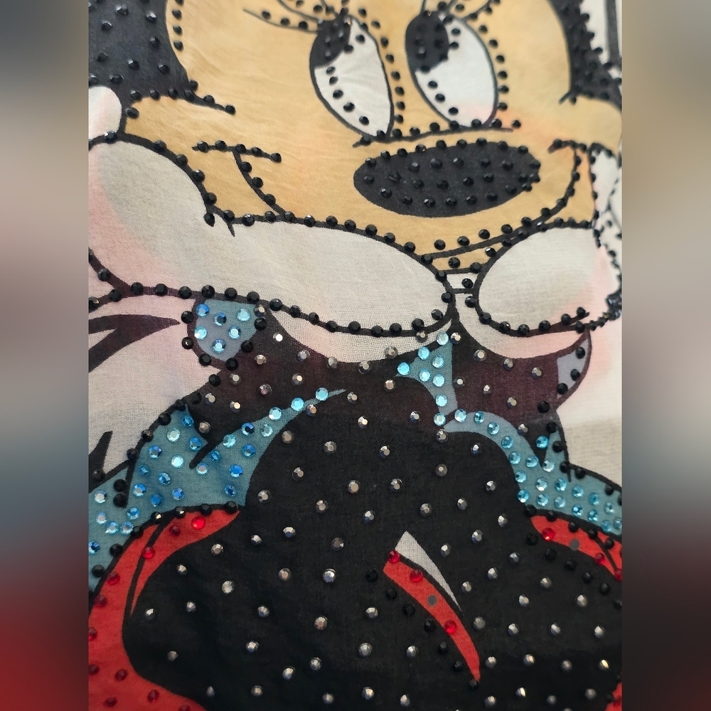Minni Mouse Women's Black and White Jumpsuit - Picture 7 of 9